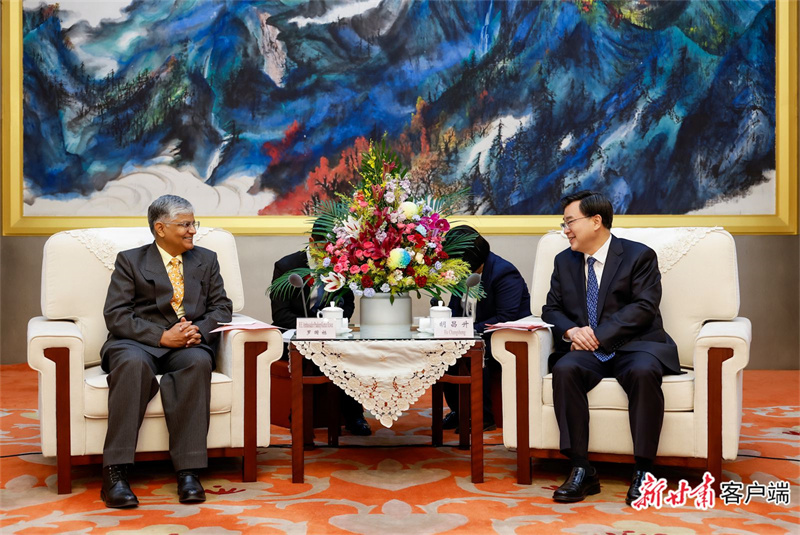 胡昌升會(huì)見印度駐華大使羅國(guó)棟一行